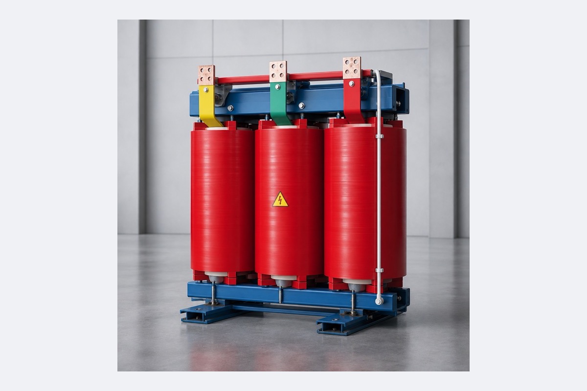 Product view of a dry-type transformer