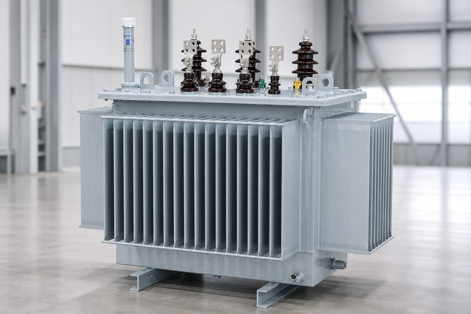 Product view of an oil-immersed transformer