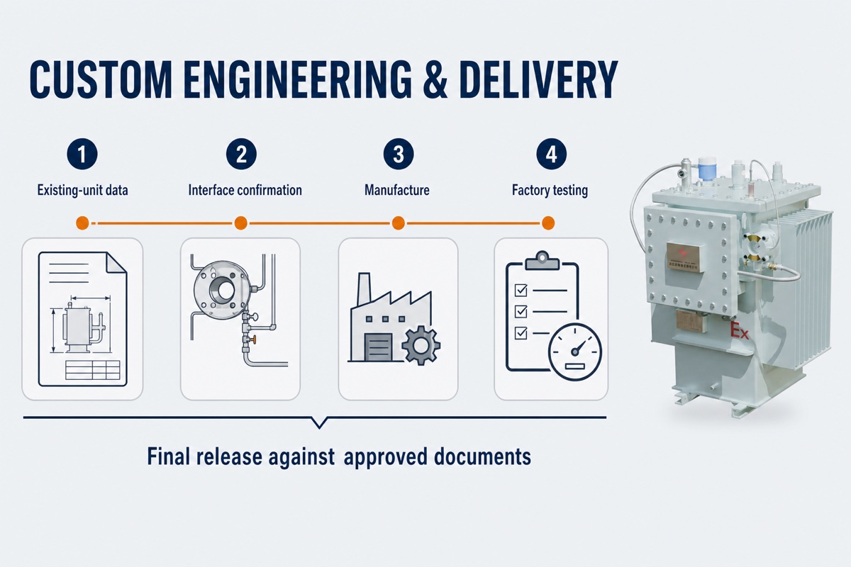 Custom engineering and delivery workflow